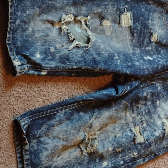 Heritage by America distressed denim shorts w 38 - Picture 2 of 5